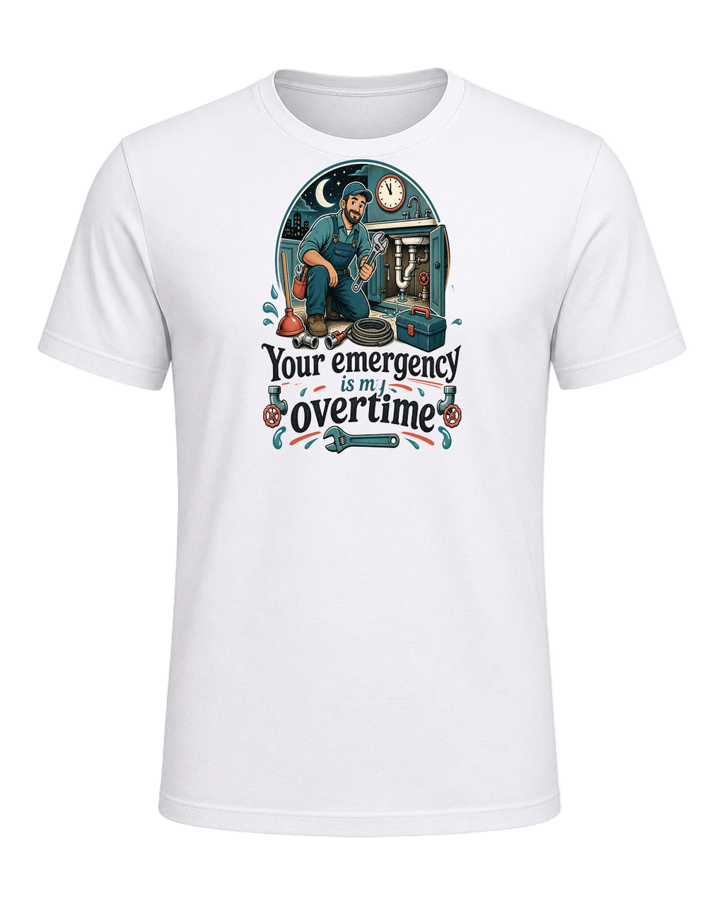 Your emergency is my overtime — White