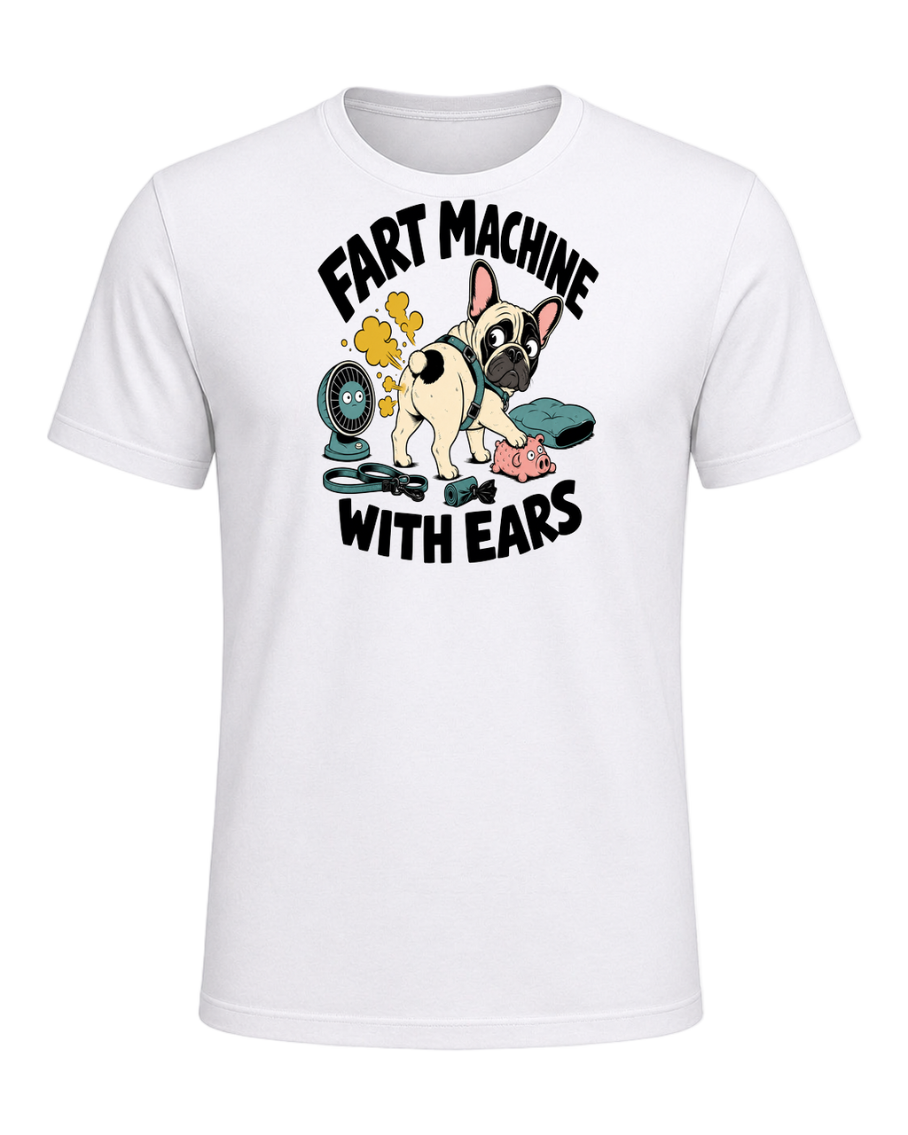 FART MACHINE WITH EARS — White