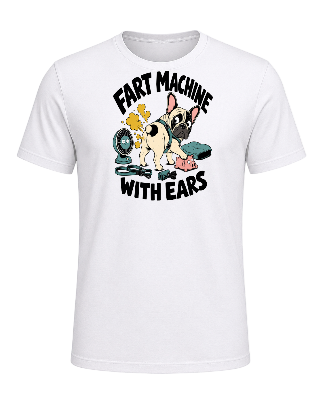 FART MACHINE WITH EARS — White