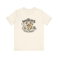 Dog Walking T-Shirt — Walkies Before Worries — dog mom t-shirt design by June