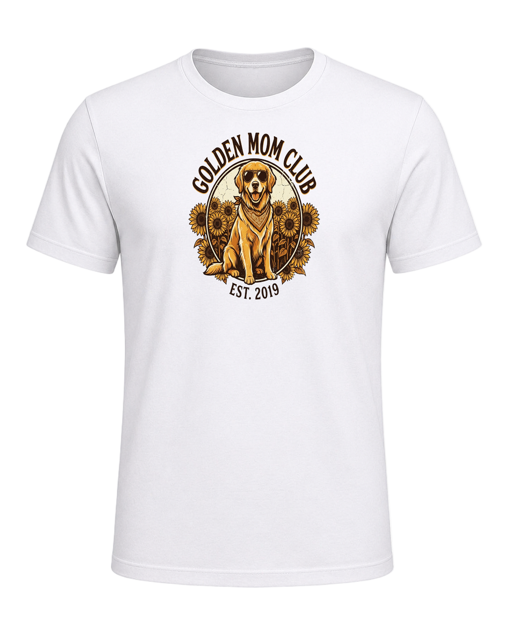 Golden Retriever Mom — White