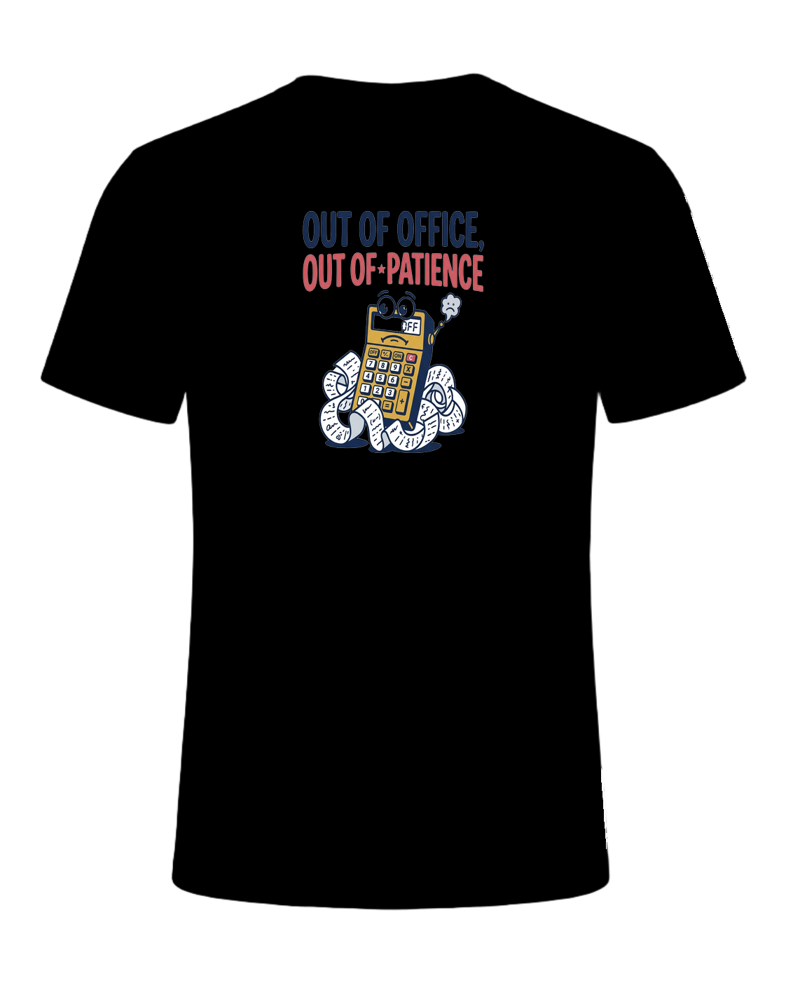 OUT OF OFFICE, OUT OF PATIENCE — Black