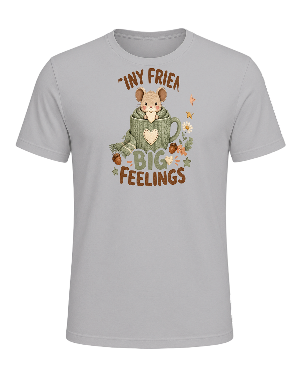 TINY FRIEND BIG FEELINGS — Athletic Heather
