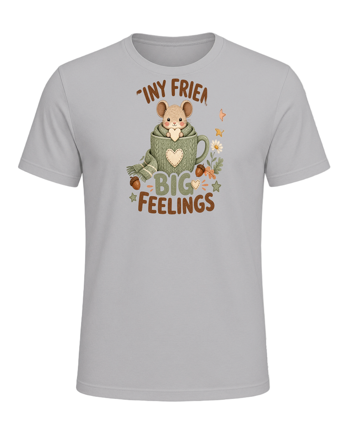 TINY FRIEND BIG FEELINGS — Athletic Heather