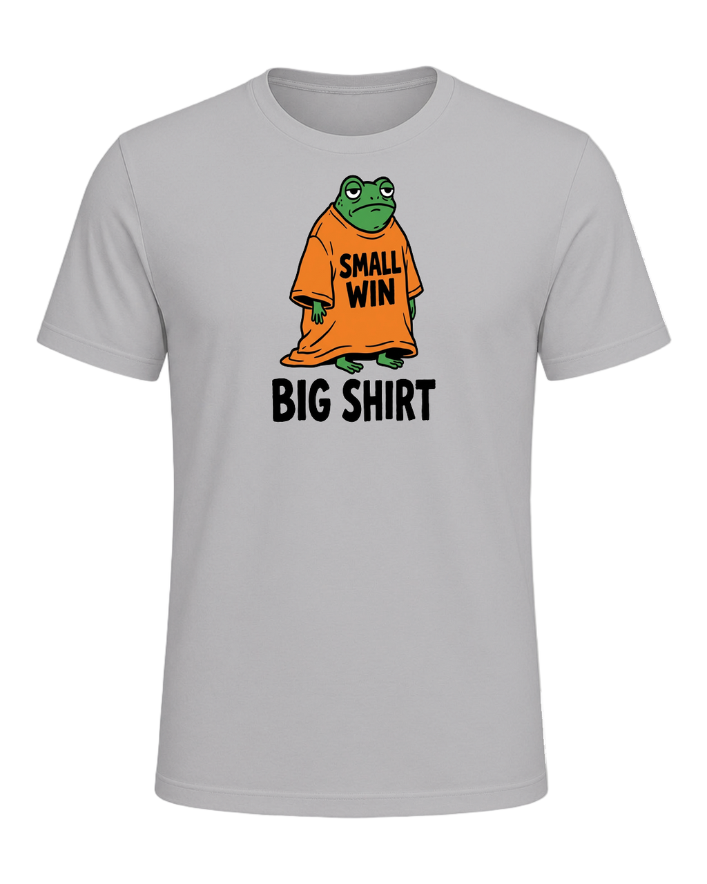SMALL WIN BIG SHIRT — Athletic Heather