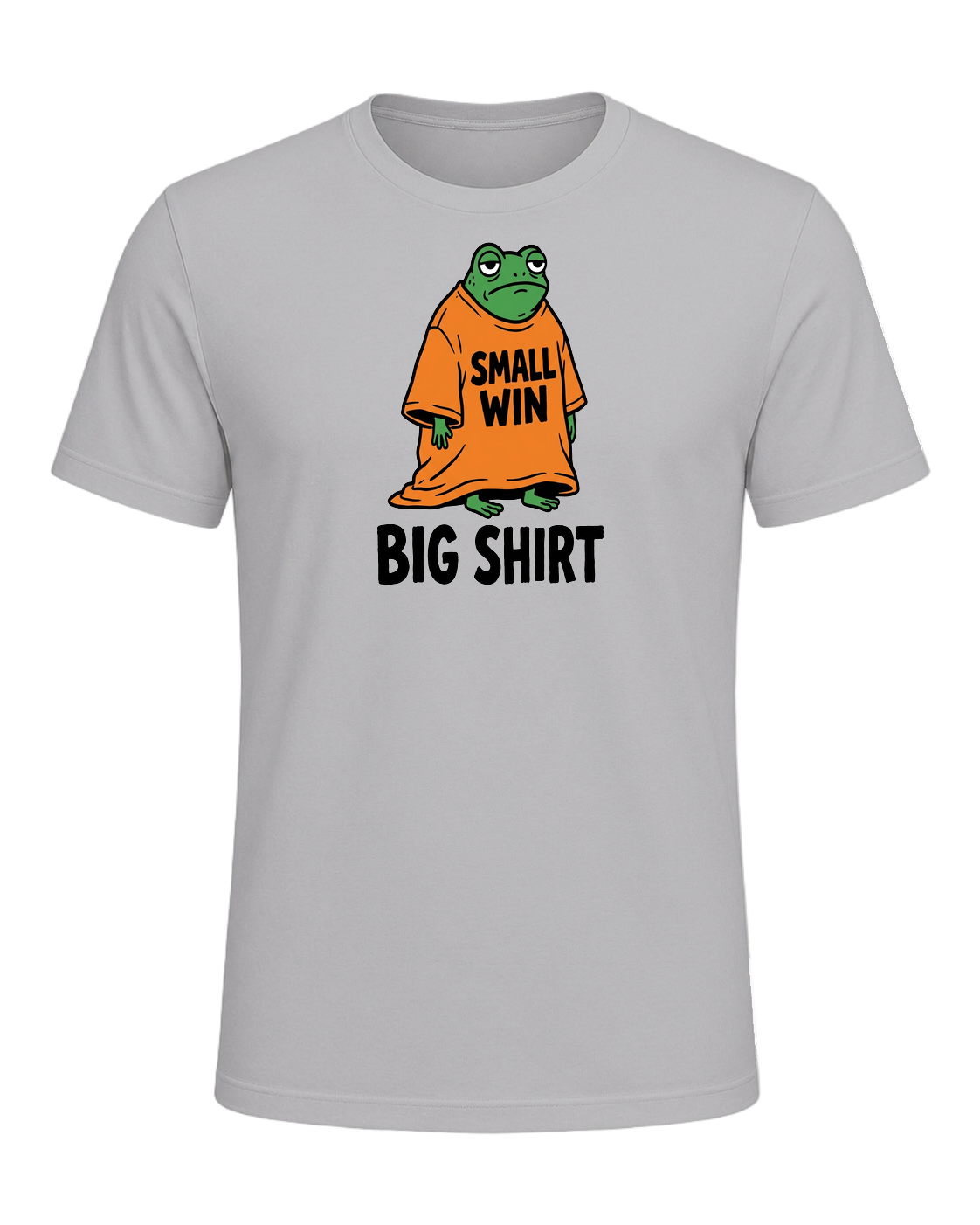 SMALL WIN BIG SHIRT — Athletic Heather