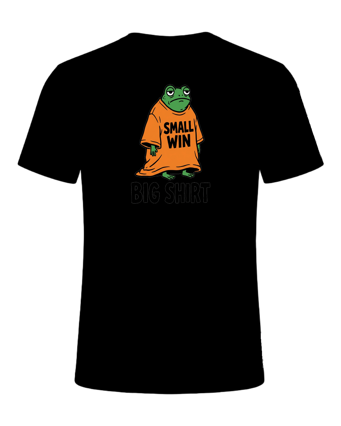 SMALL WIN BIG SHIRT — Black