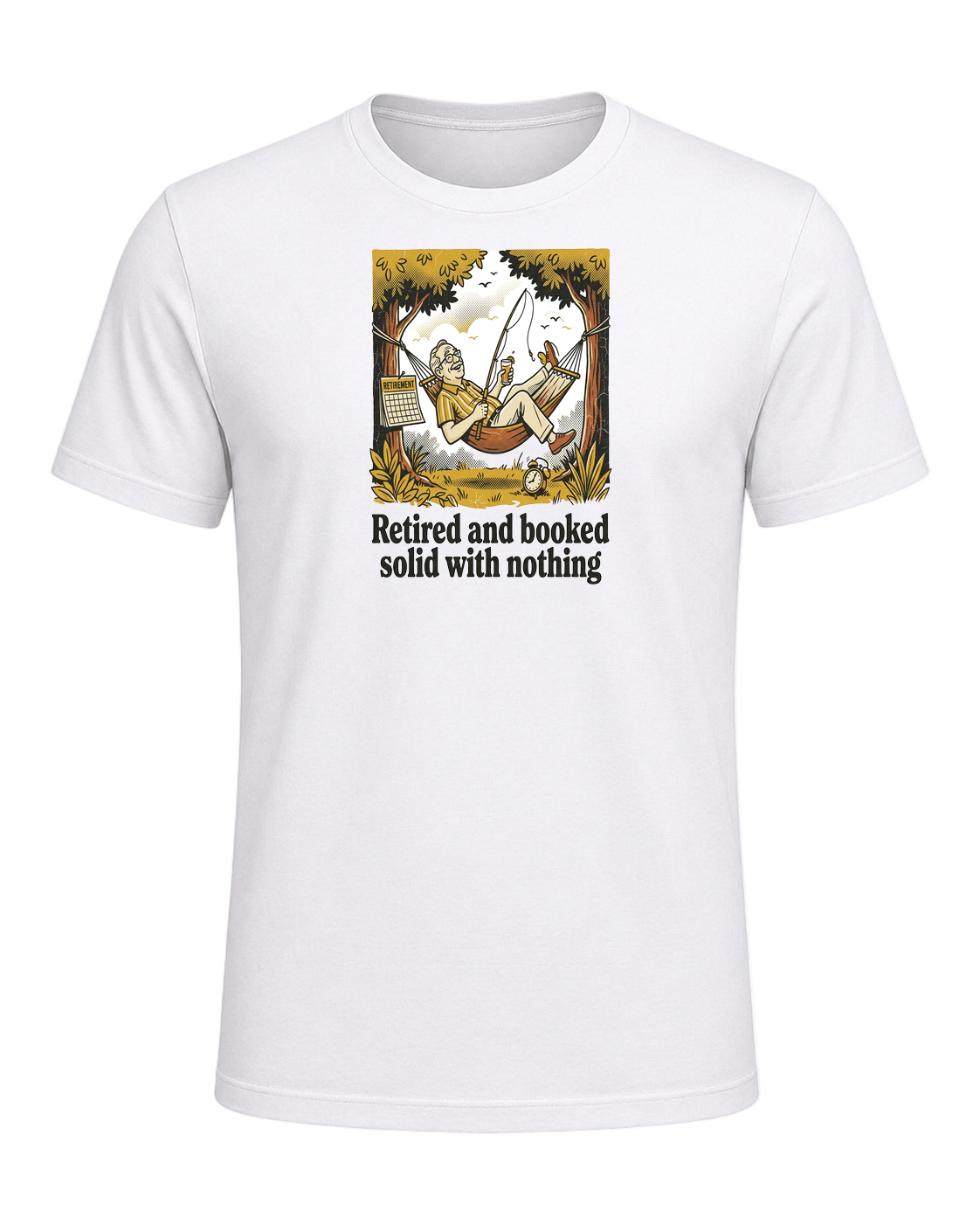 Retired and booked solid with nothing — White