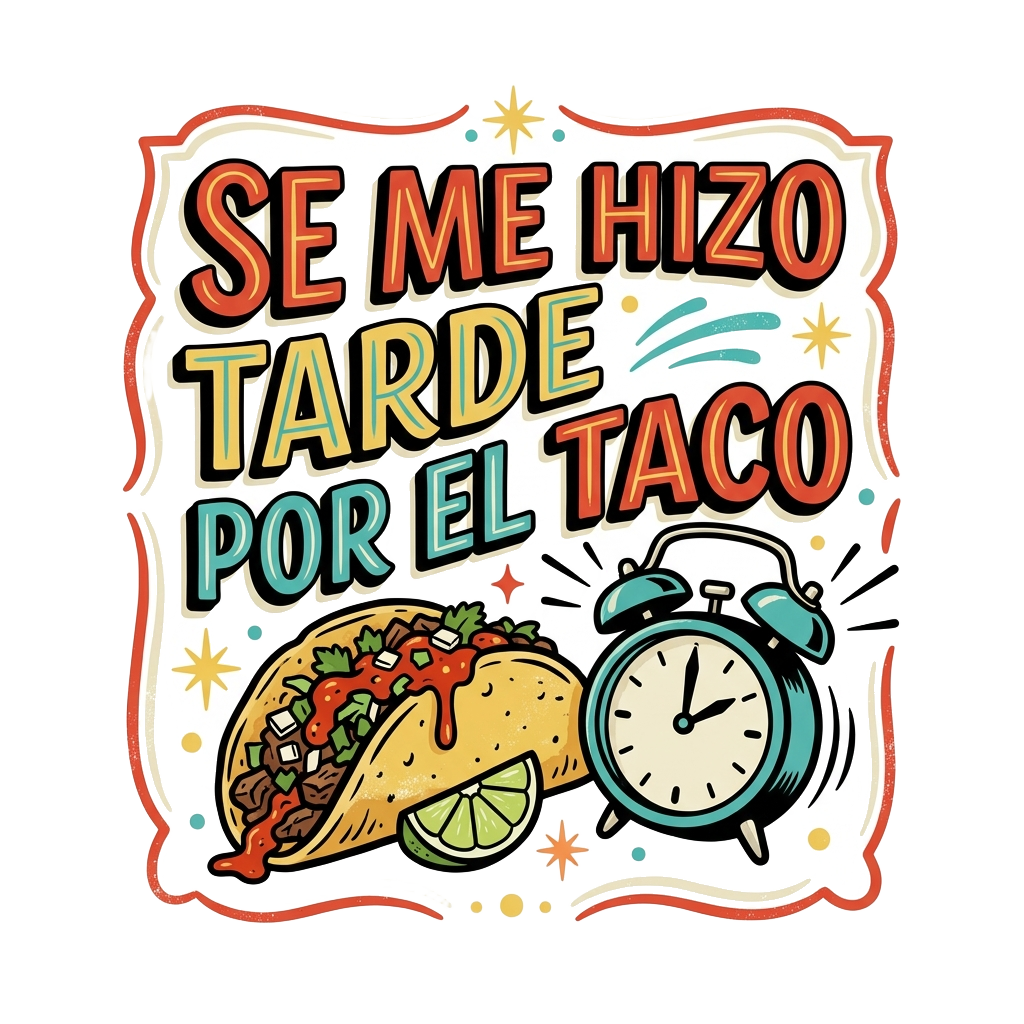 SE ME HIZO TARDE POR EL TACO