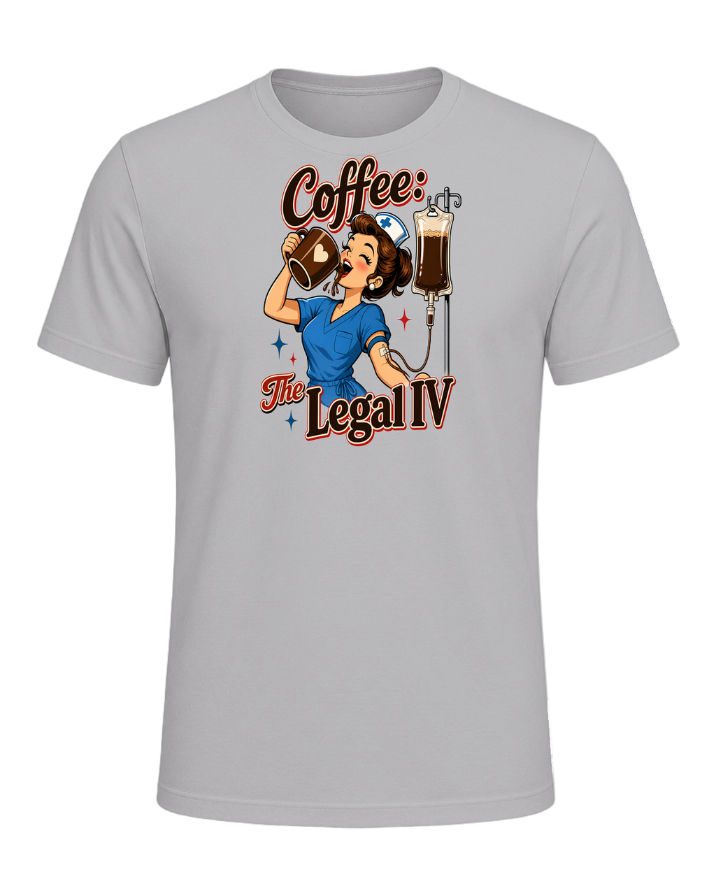 Nurse + Coffee — Athletic Heather