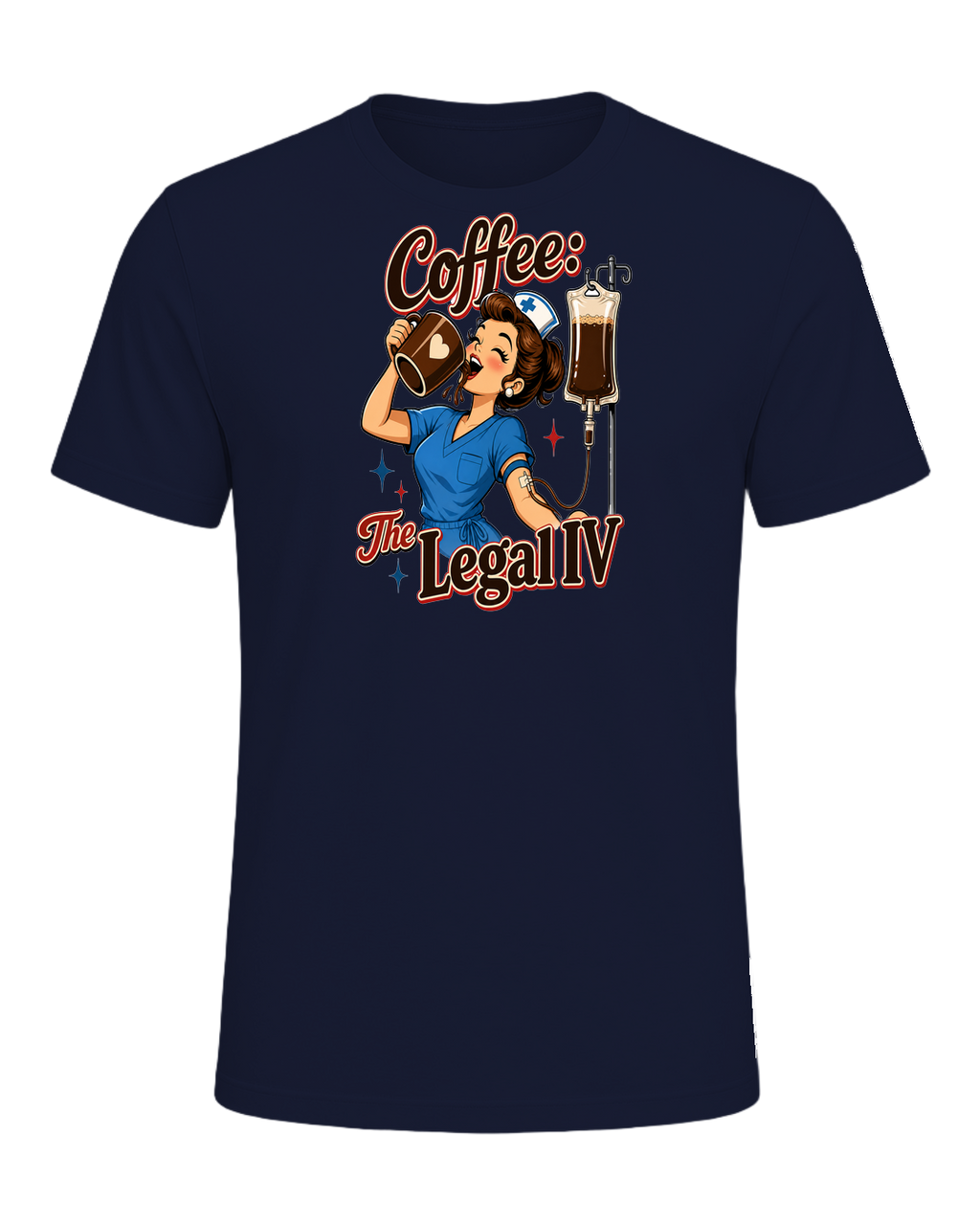 Nurse + Coffee — Navy