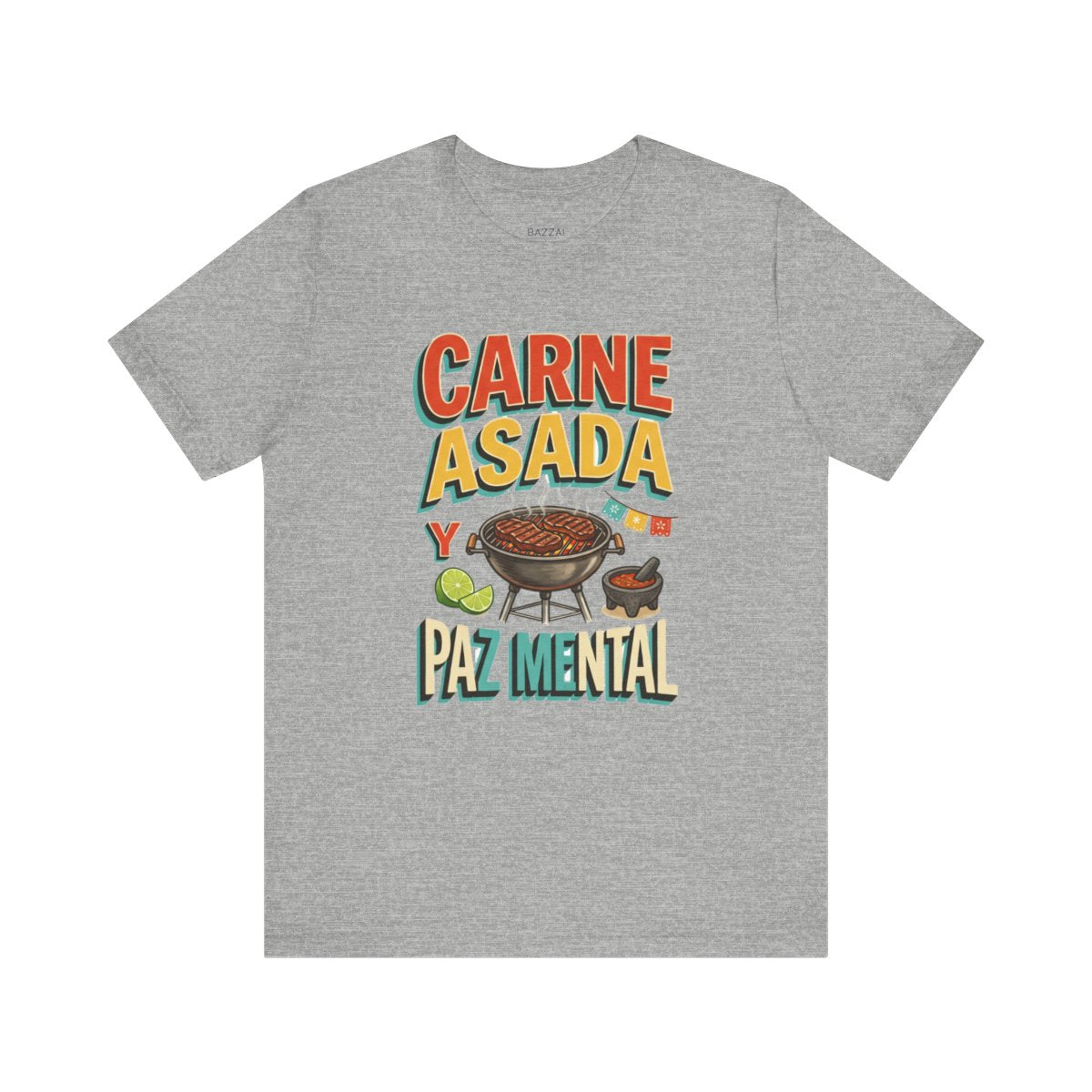 Backyard Grilling T-Shirt — Carne Asada Y Paz Mental — t-shirt design