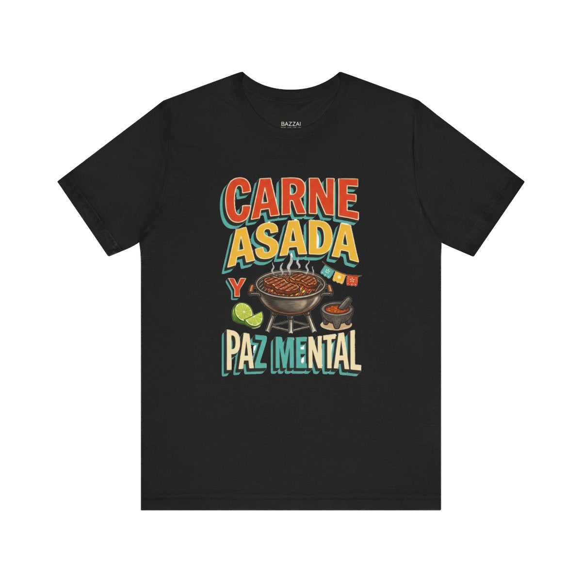 Backyard Grilling T-Shirt — Carne Asada Y Paz Mental — t-shirt design