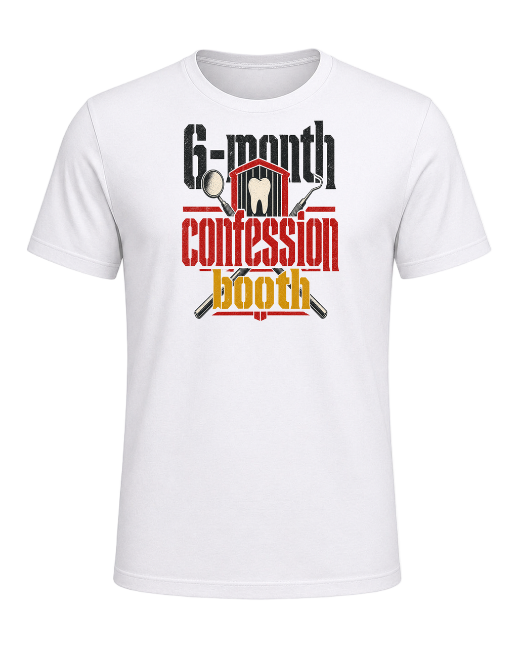 6-month confession booth — White