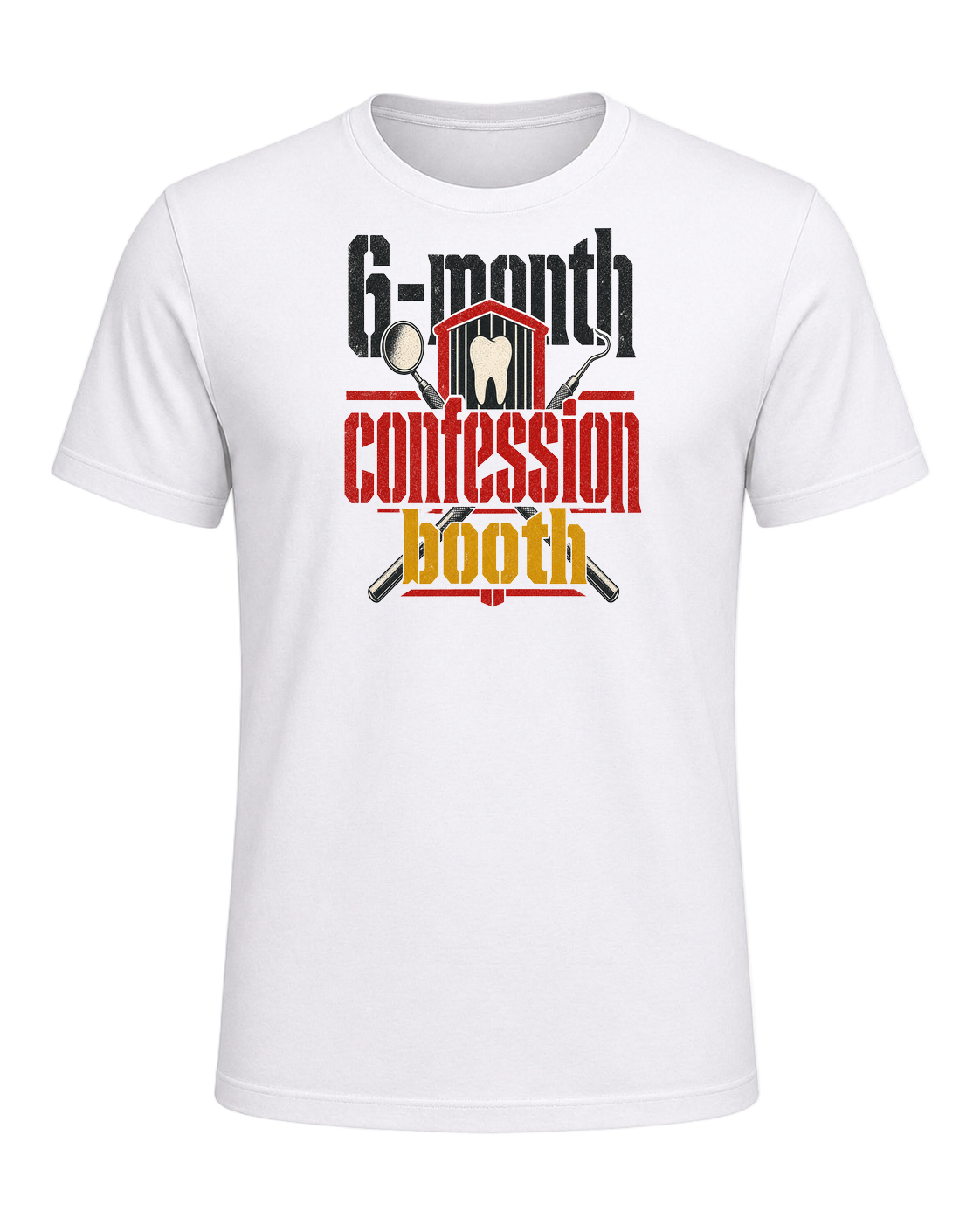 6-month confession booth — White