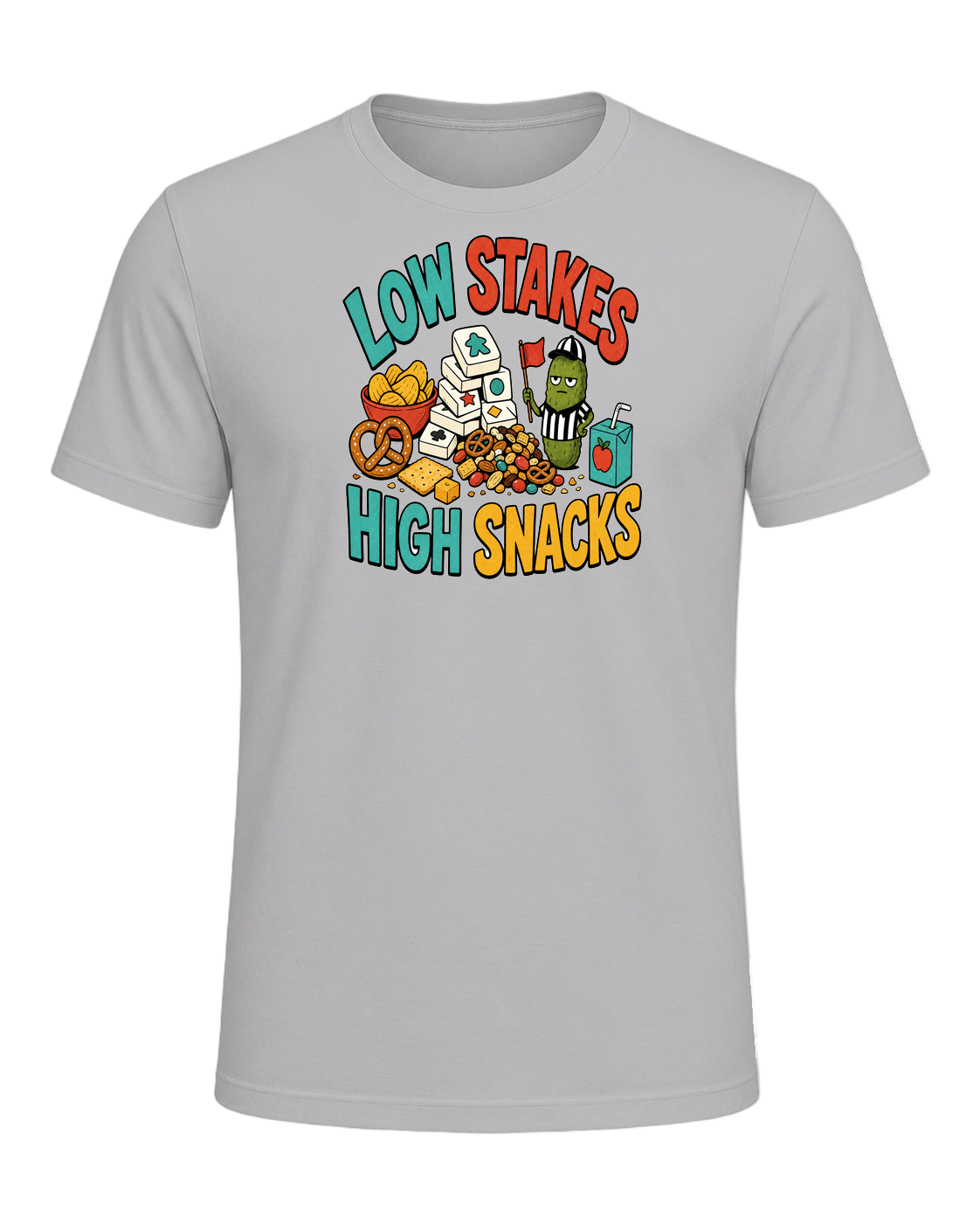 LOW STAKES HIGH SNACKS — Athletic Heather