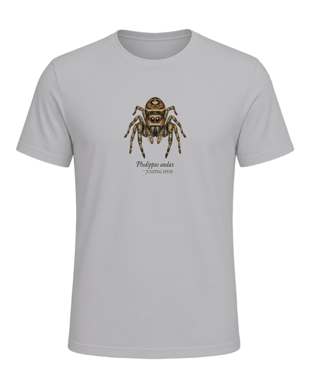 Jumping Spider Close-up Art — Athletic Heather
