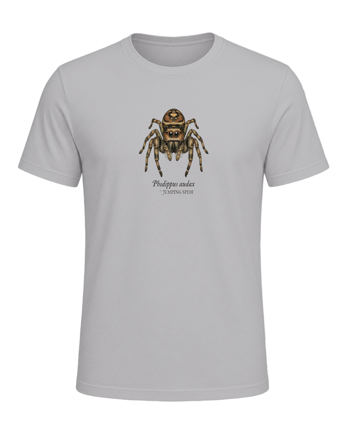 Jumping Spider Close-up Art — Athletic Heather