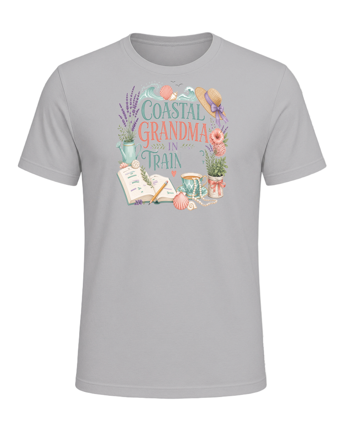 COASTAL GRANDMA IN TRAINING — Athletic Heather