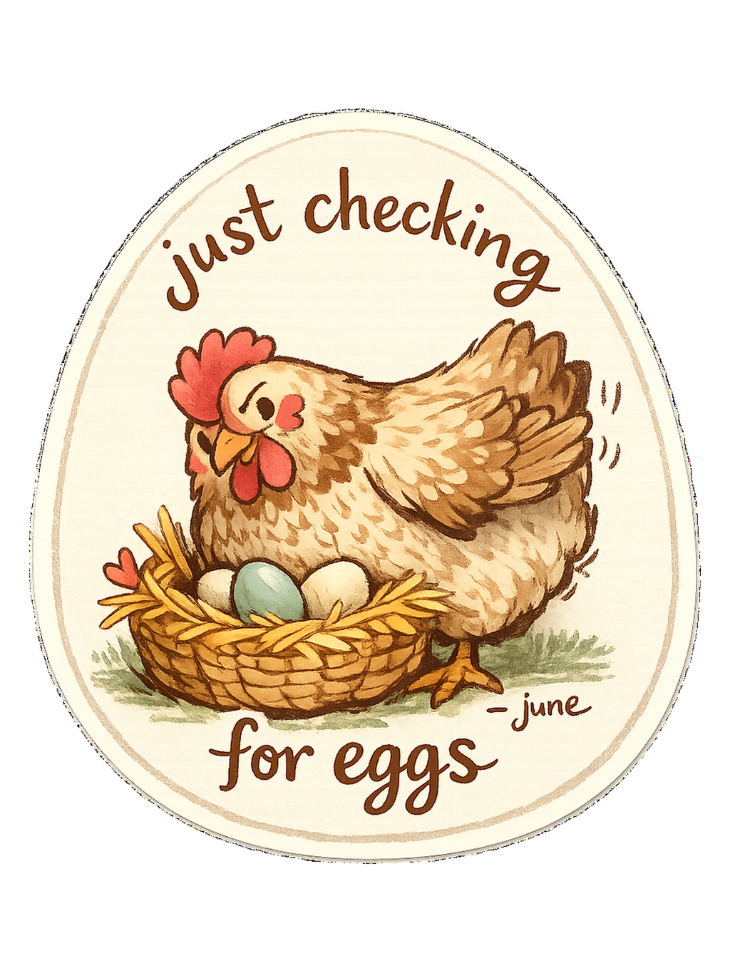 Just Checking For Eggs Tee