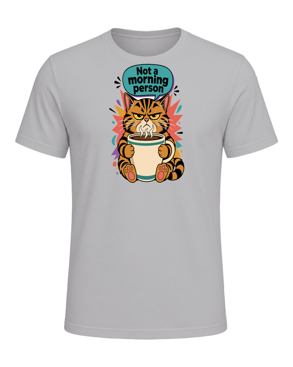 Grumpy Tabby Coffee — Athletic Heather