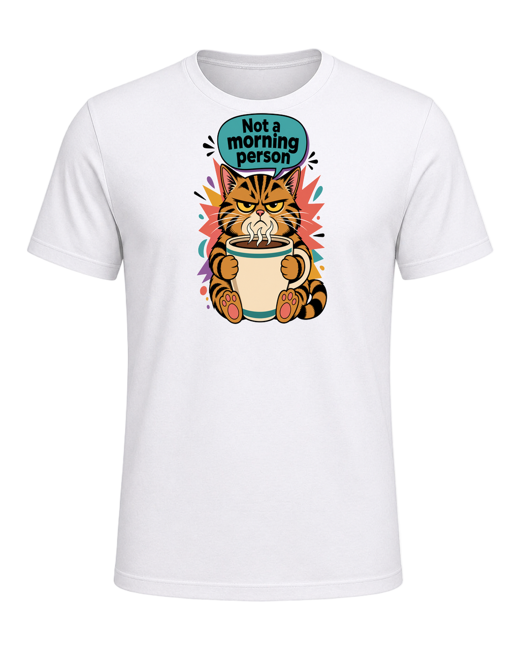 Grumpy Tabby Coffee — White