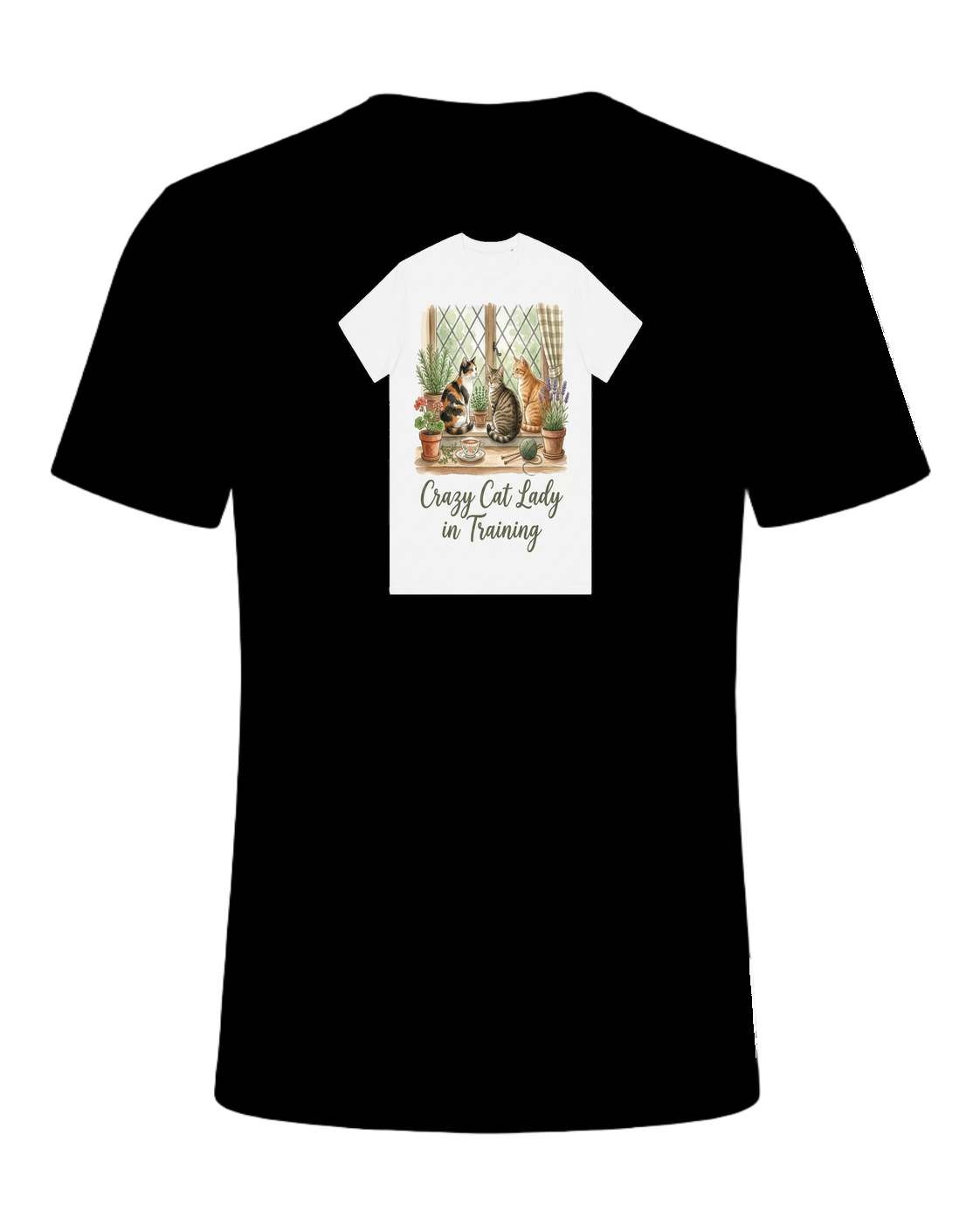 Cat Lady Cottagecore — Black