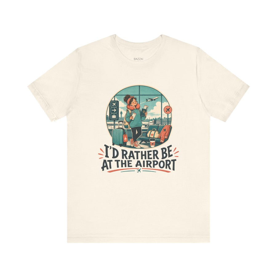 Frequent Flyer T-Shirt — I'd Rather Be at the Airport