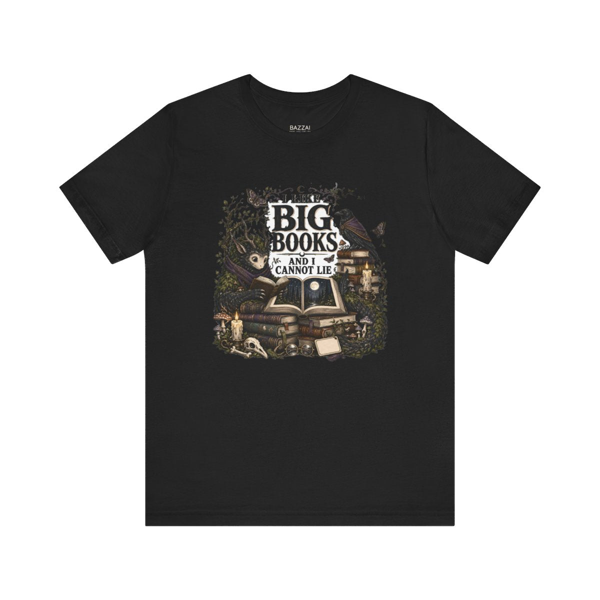Funny Bookworm T-Shirt — I Like Big Books and I Cannot Lie — books t-shirt design