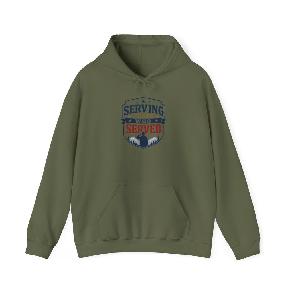 SERVING THOSE WHO SERVED Hoodie — Military Green