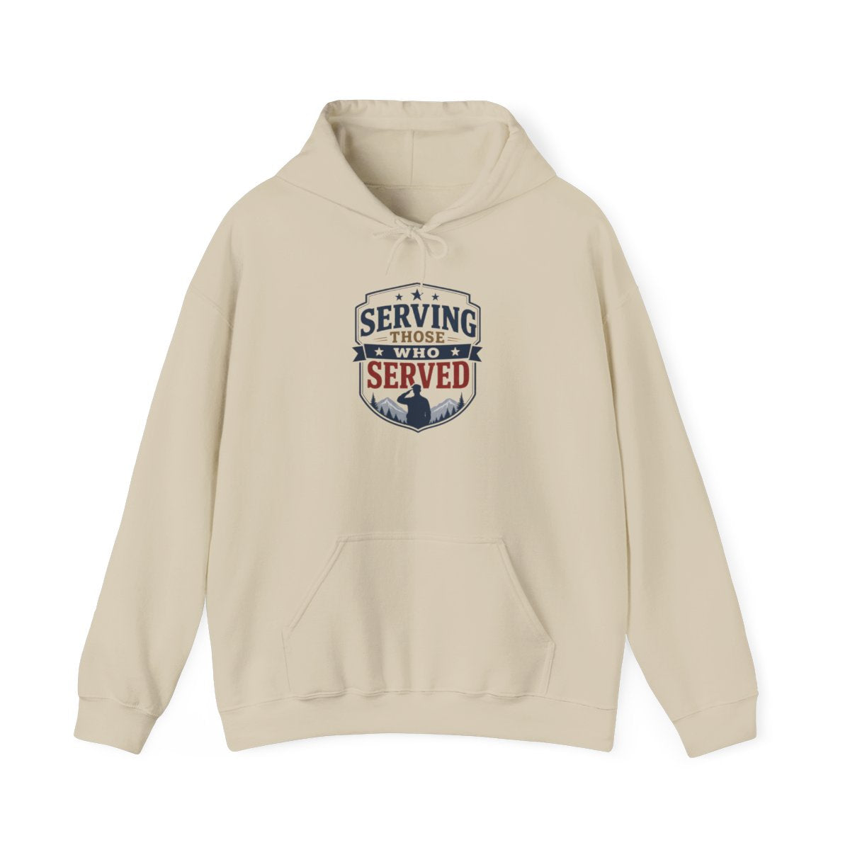 SERVING THOSE WHO SERVED Hoodie — Sand