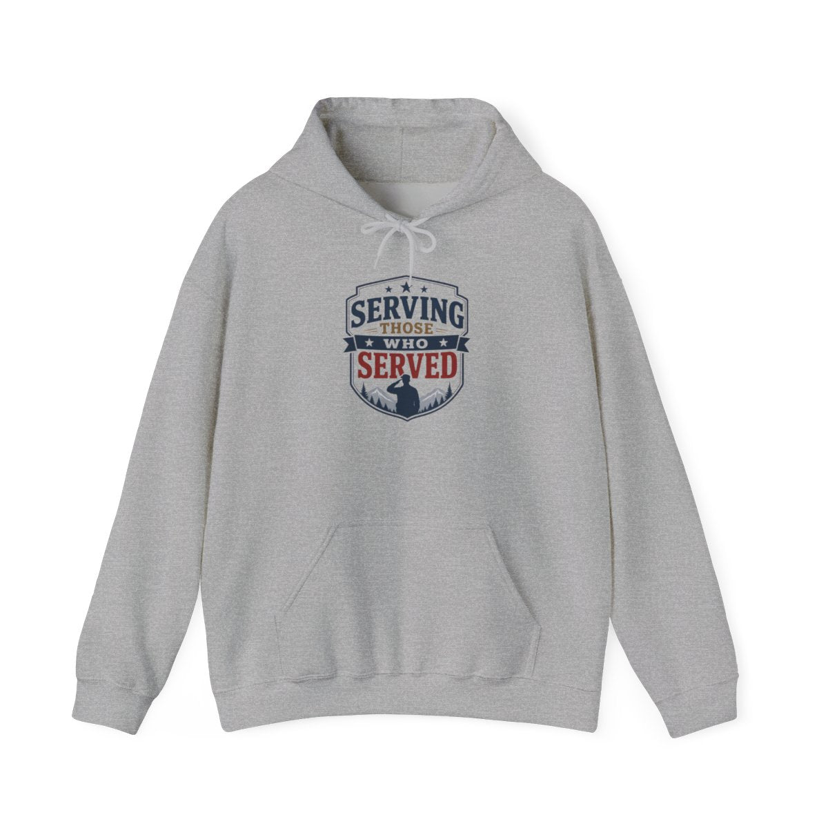 SERVING THOSE WHO SERVED Hoodie — Sport Grey