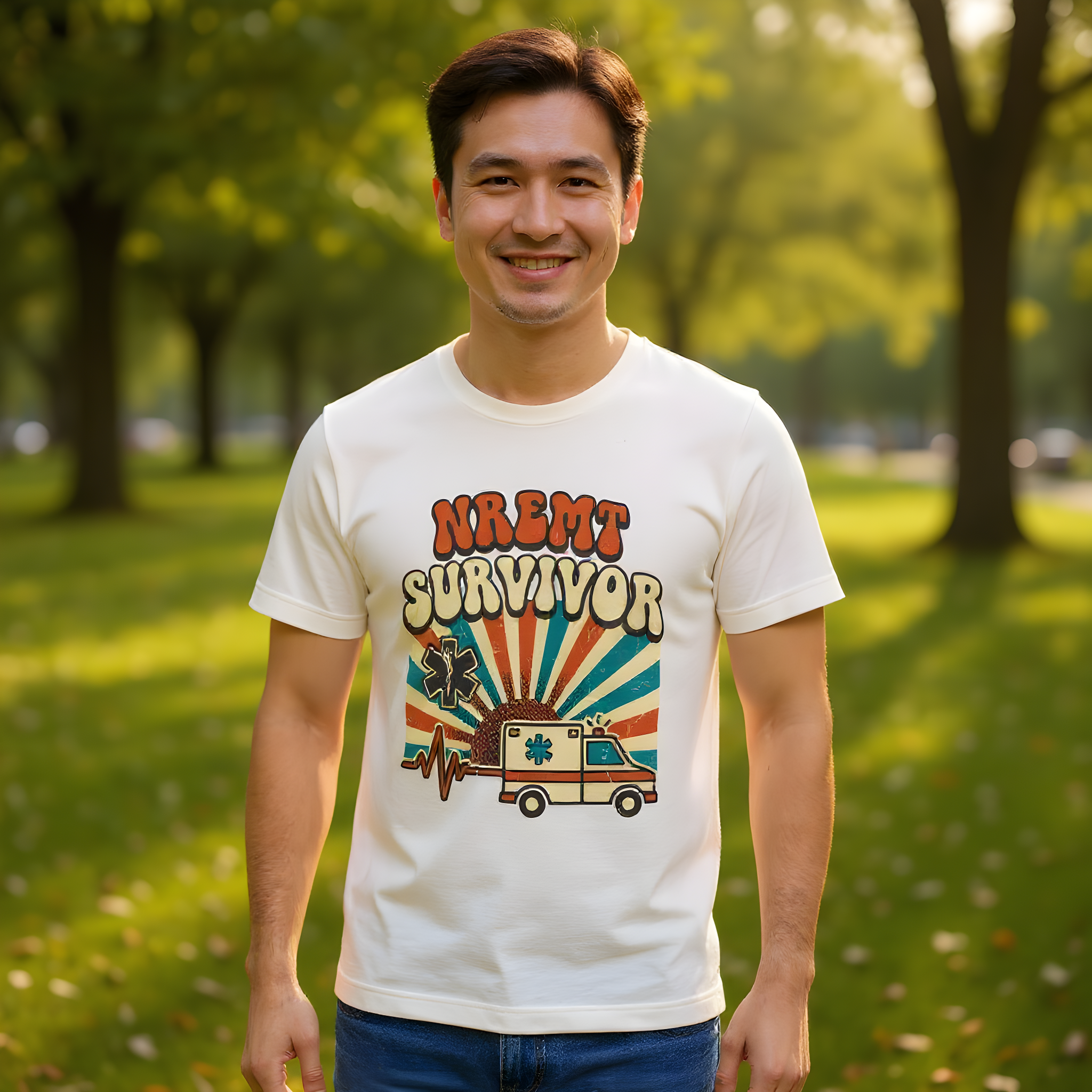 EMT Exam T-Shirt — NREMT Survivor — t-shirt design
