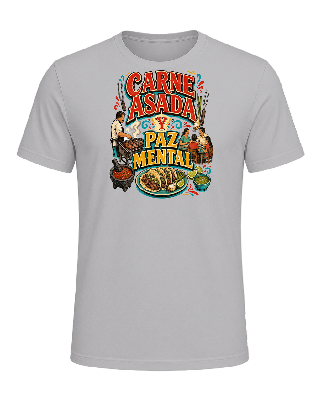 CARNE ASADA Y PAZ MENTAL — Athletic Heather