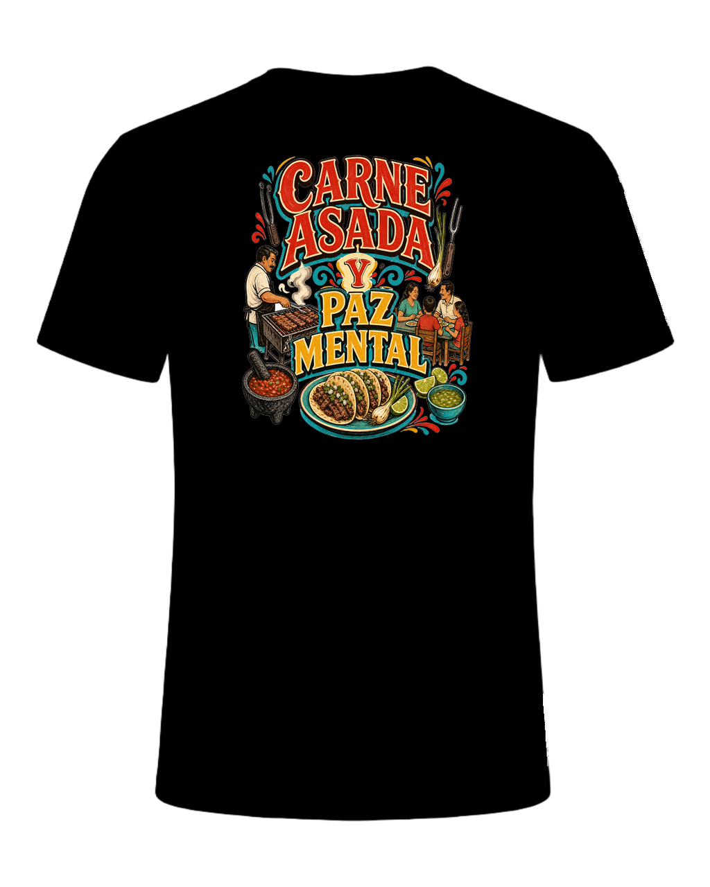 CARNE ASADA Y PAZ MENTAL — Black