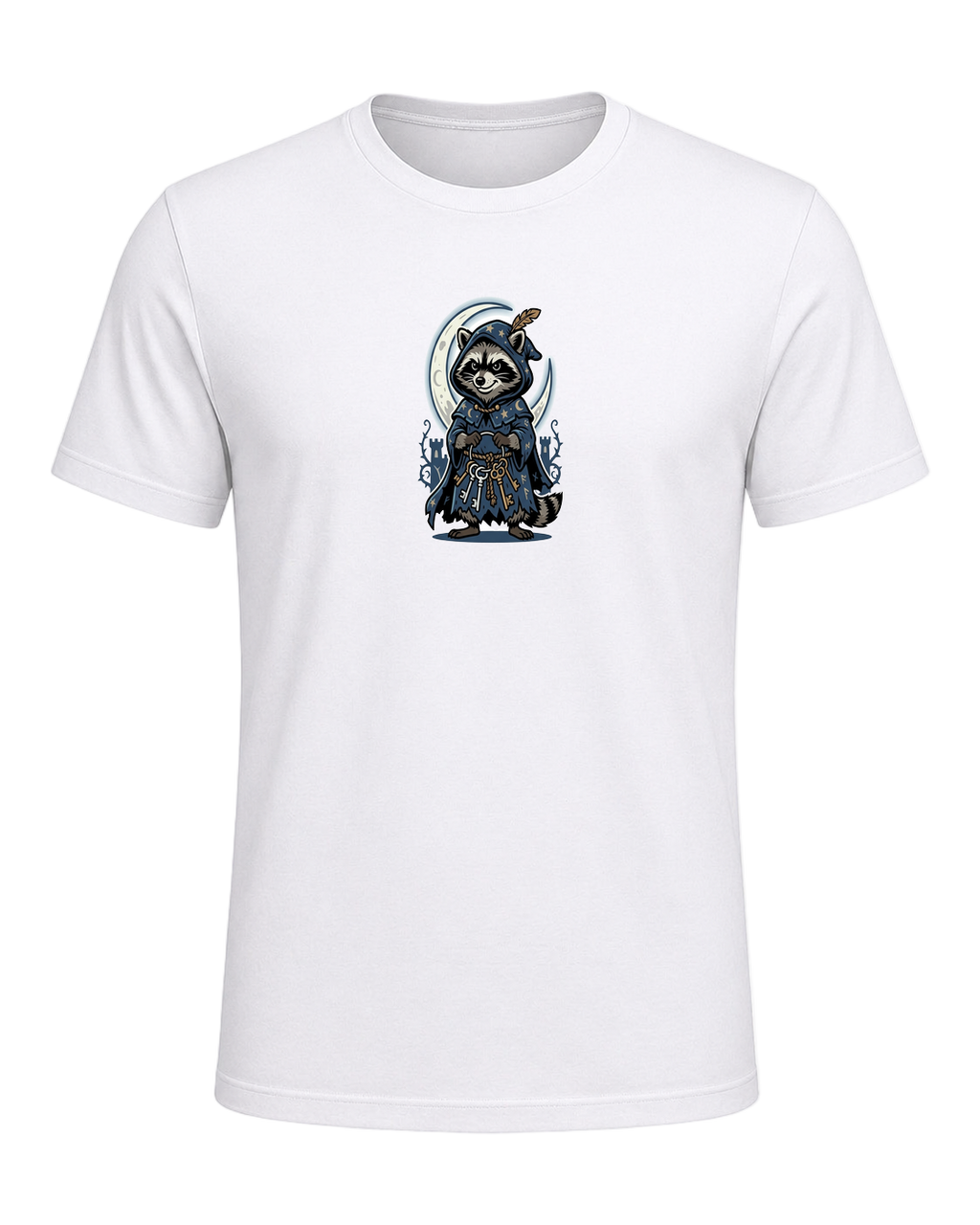 Raccoon Wizard Energy — White