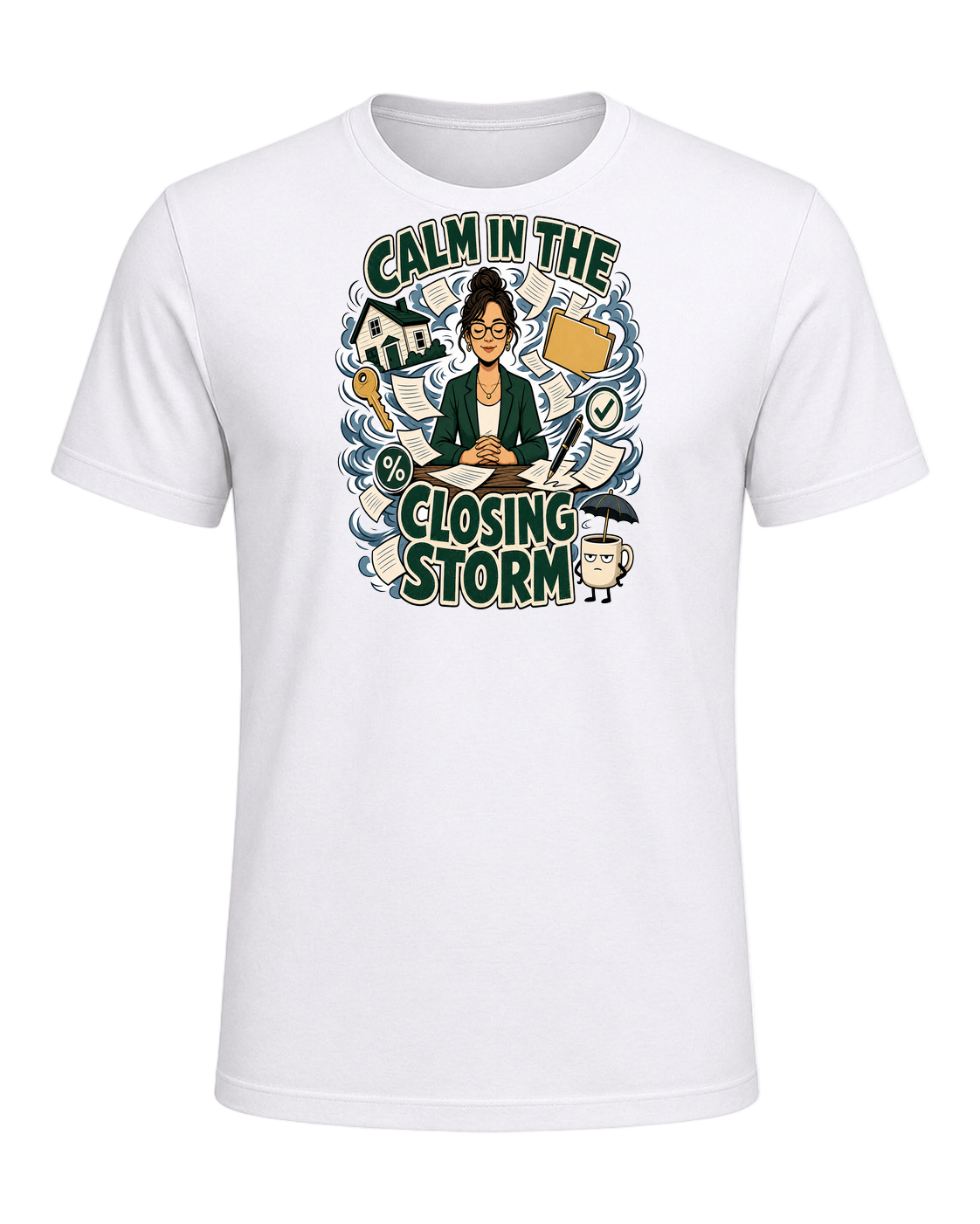 CALM IN THE CLOSING STORM — White