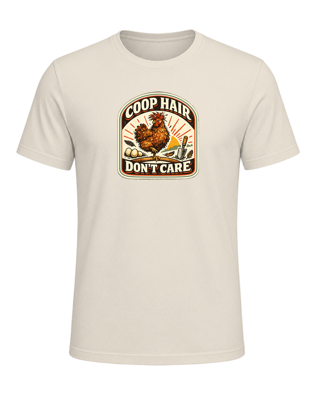 Coop Hair Don't Care Tee — Heather Prism Natural