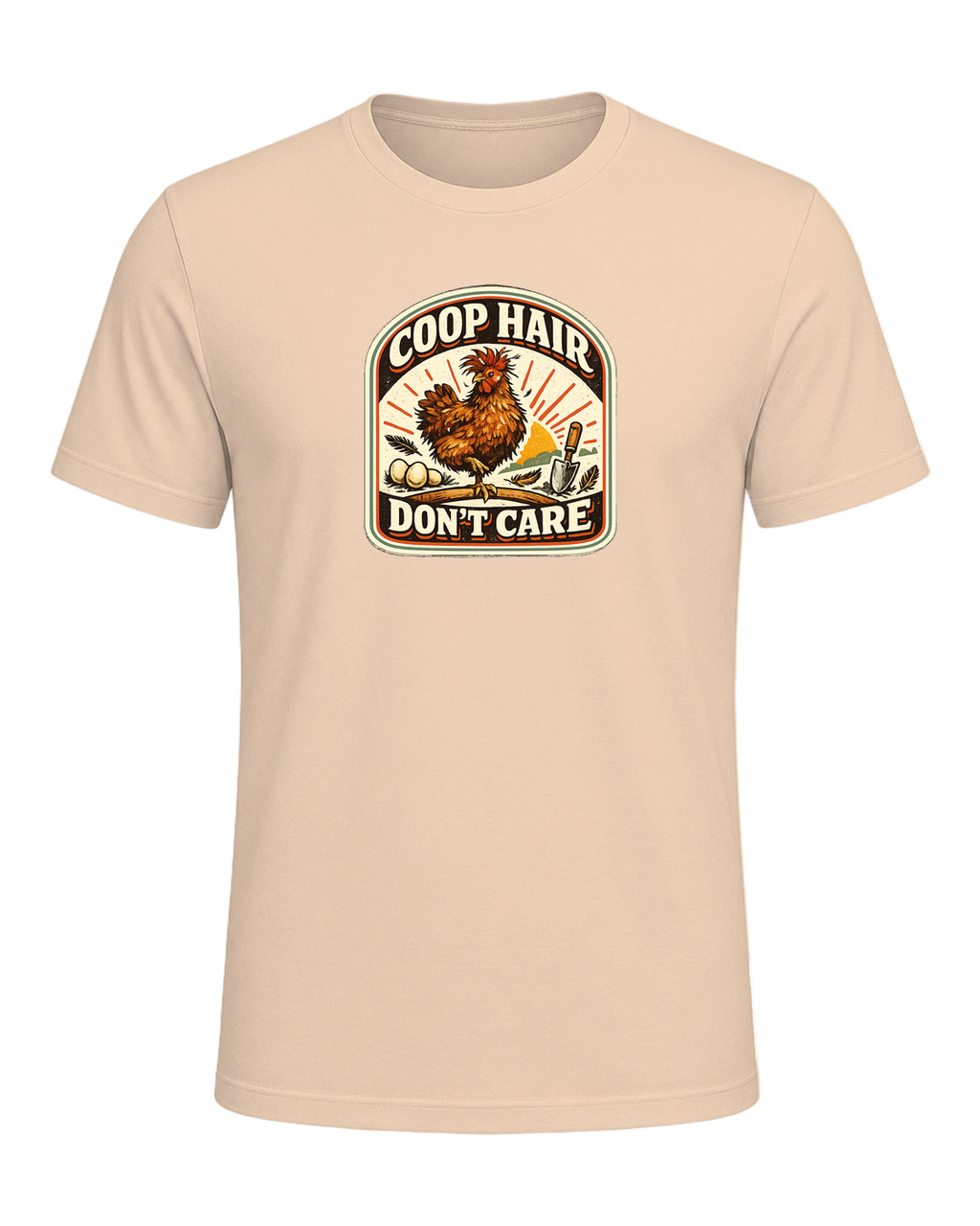 Coop Hair Don't Care Tee — Heather Sand Dune