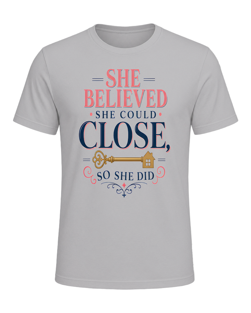SHE BELIEVED SHE COULD CLOSE, SO SHE DID — Athletic Heather