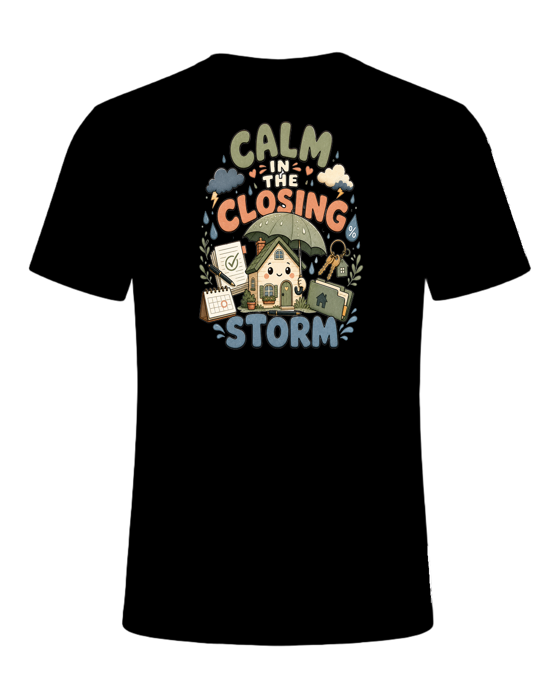 CALM IN THE CLOSING STORM — Black