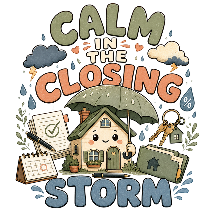 CALM IN THE CLOSING STORM - Cute Mascot Illustration
