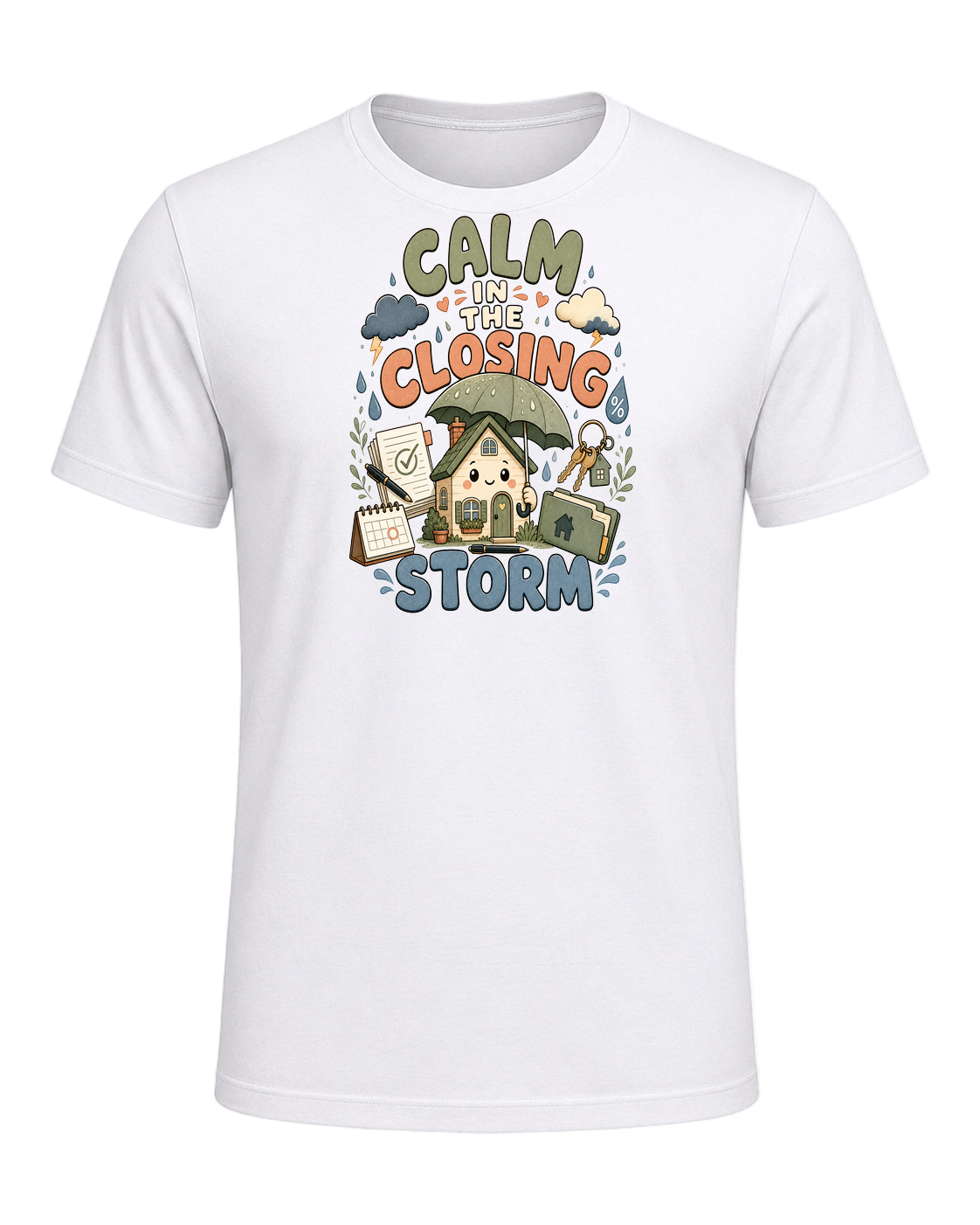CALM IN THE CLOSING STORM — White