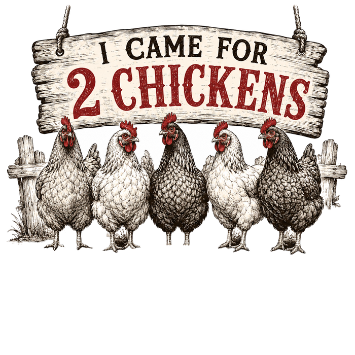 I Came for 2 Chickens - Retro Farmhouse Tee
