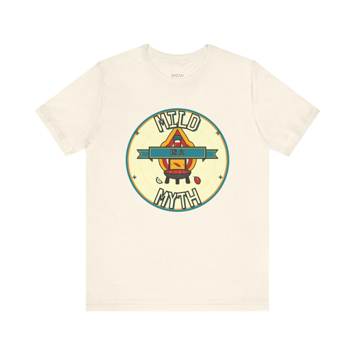 Spicy Food Gift T-Shirt — Mild Is a Myth — t-shirt design