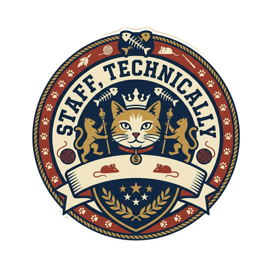 Cat Servant T-Shirt — Staff, Technically