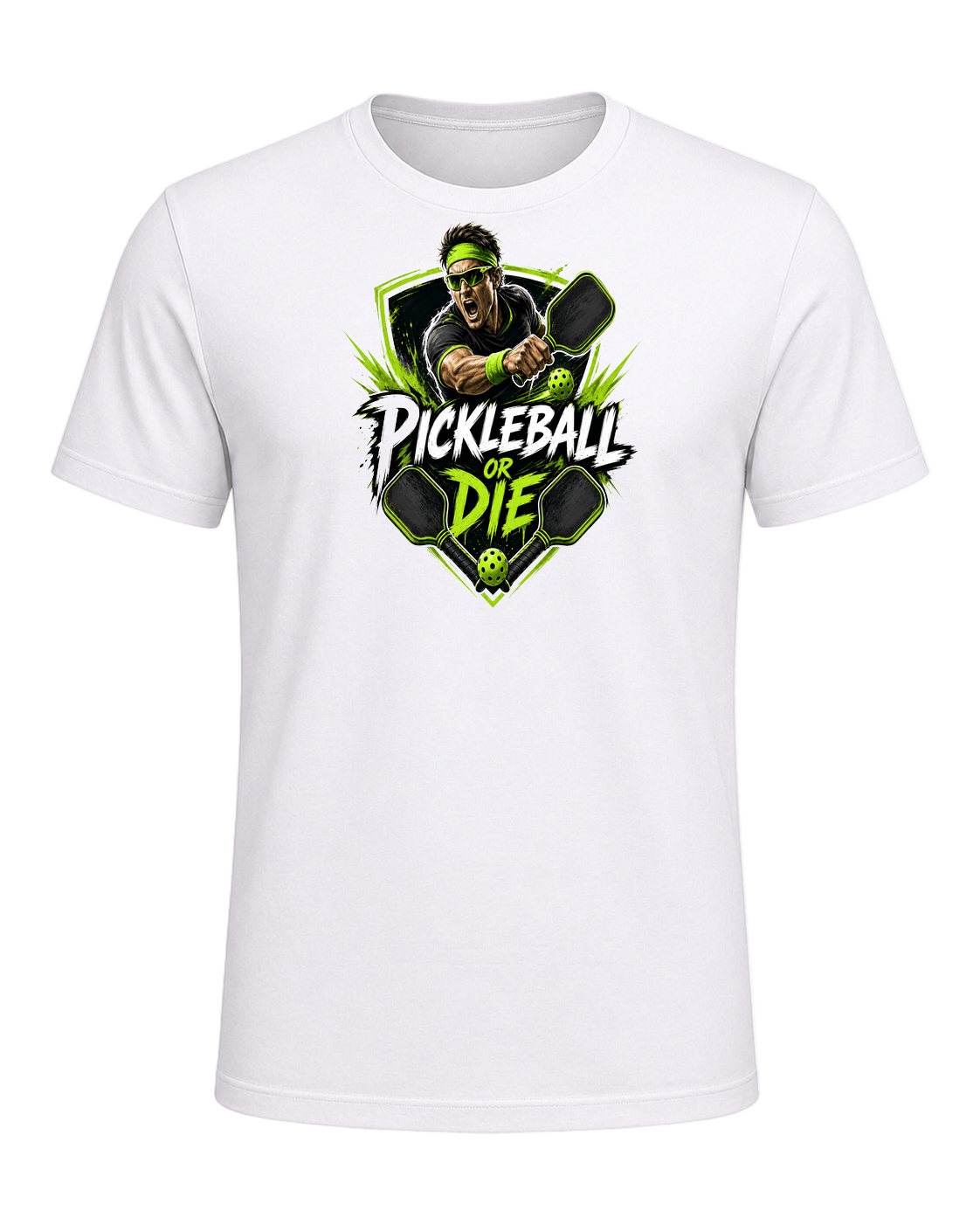 Pickleball Player — White