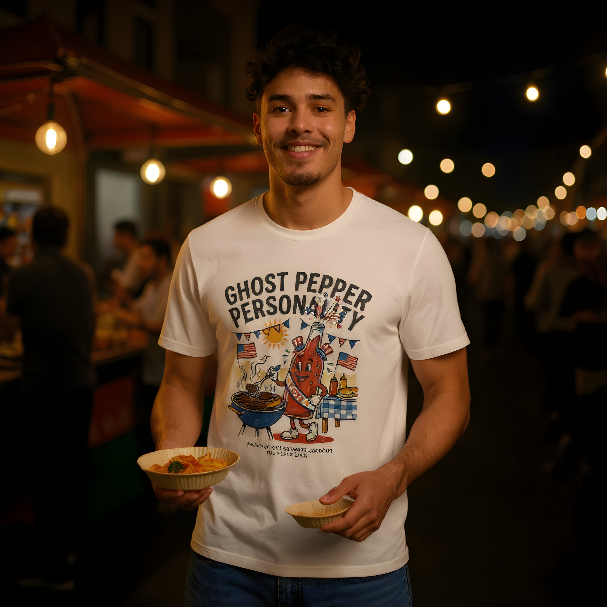 Extra Spicy T-Shirt — Ghost Pepper Personality — t-shirt design