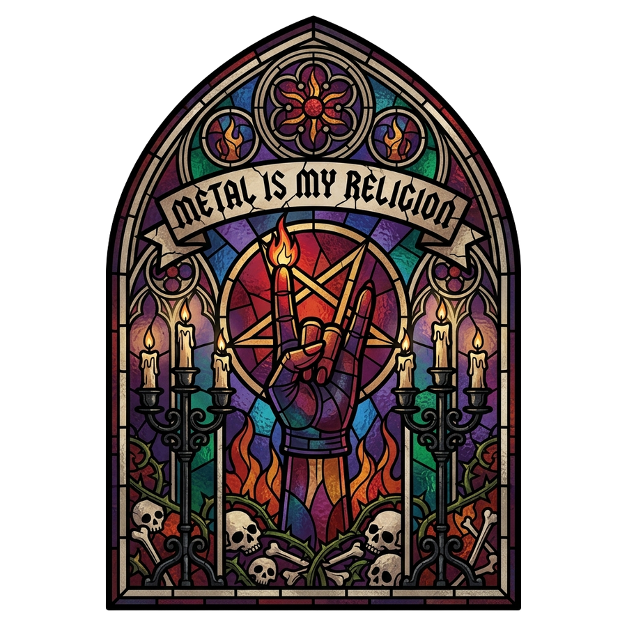 Metal Head T-Shirt — Illegible on Purpose