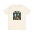 Camper Gift T-Shirt — Slow Mornings, Tall Pines — campsite t-shirt design by Reggie